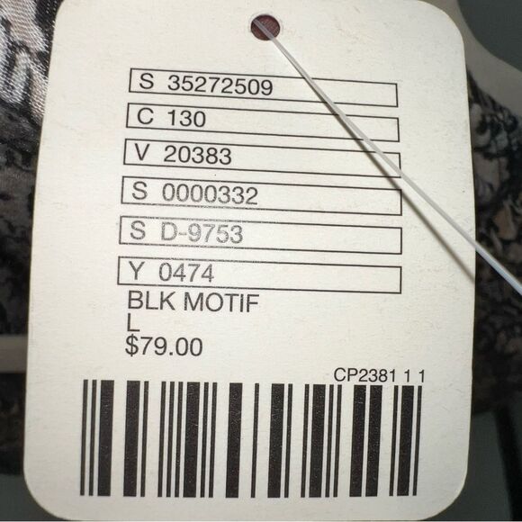 Urban Outfitters COPE Mini Long Sleeve Dress w/Black/Beige/ White Abstract Print - Picture 11 of 11